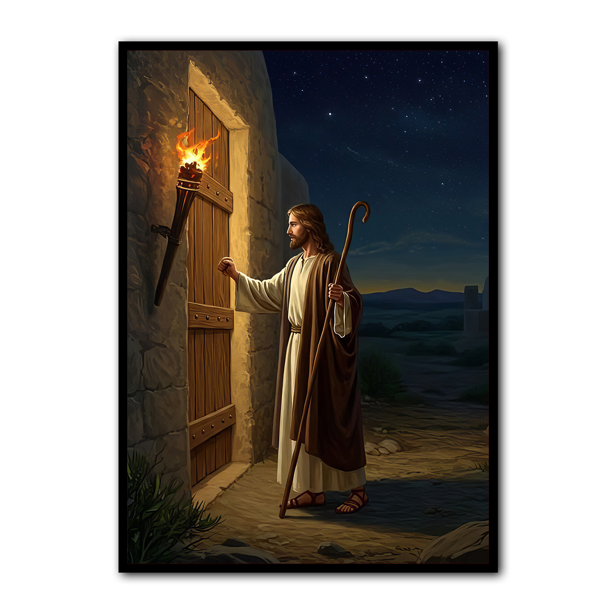 Jesus Knocking at the Door – Christian  Metal Wall Art