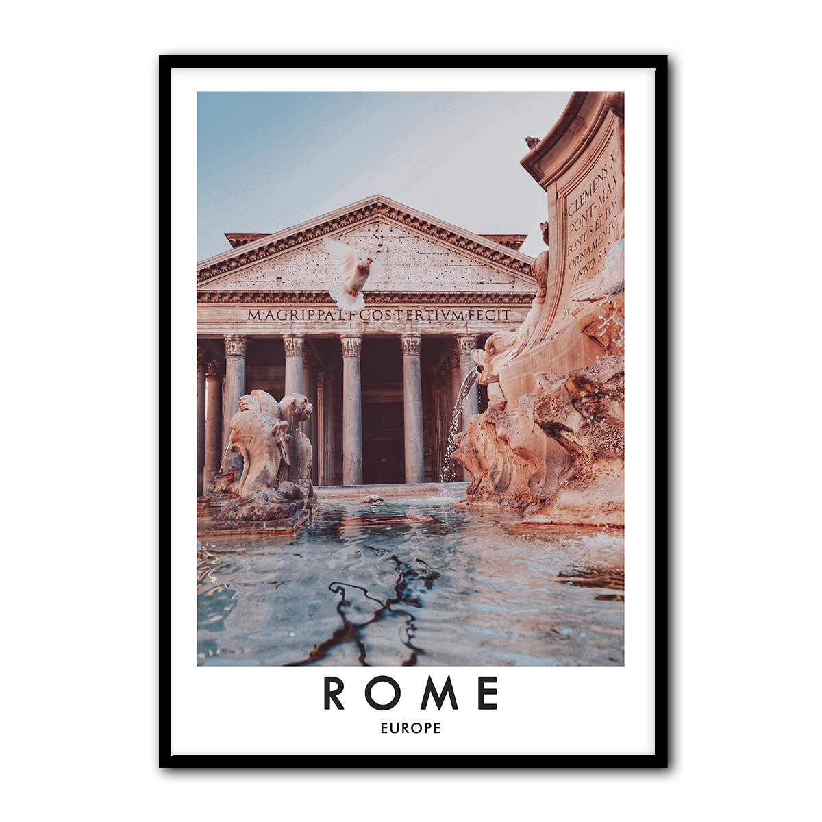 The Pantheon Rome Metal Wall Art