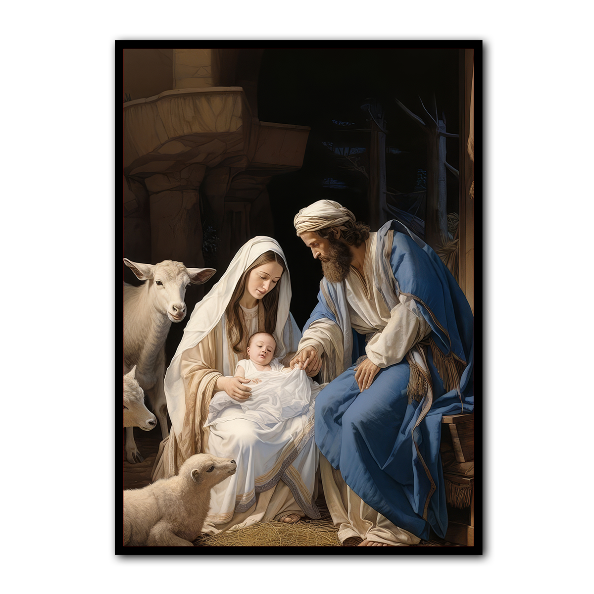 Holy Night – Nativity of Christ Metal  Wall Art
