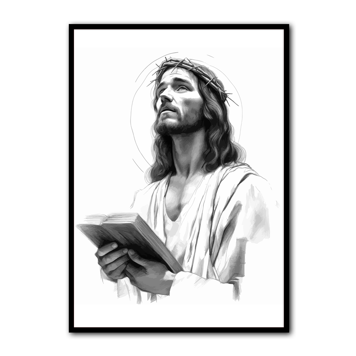 Faith in Prayer – Jesus Metal  Wall Art