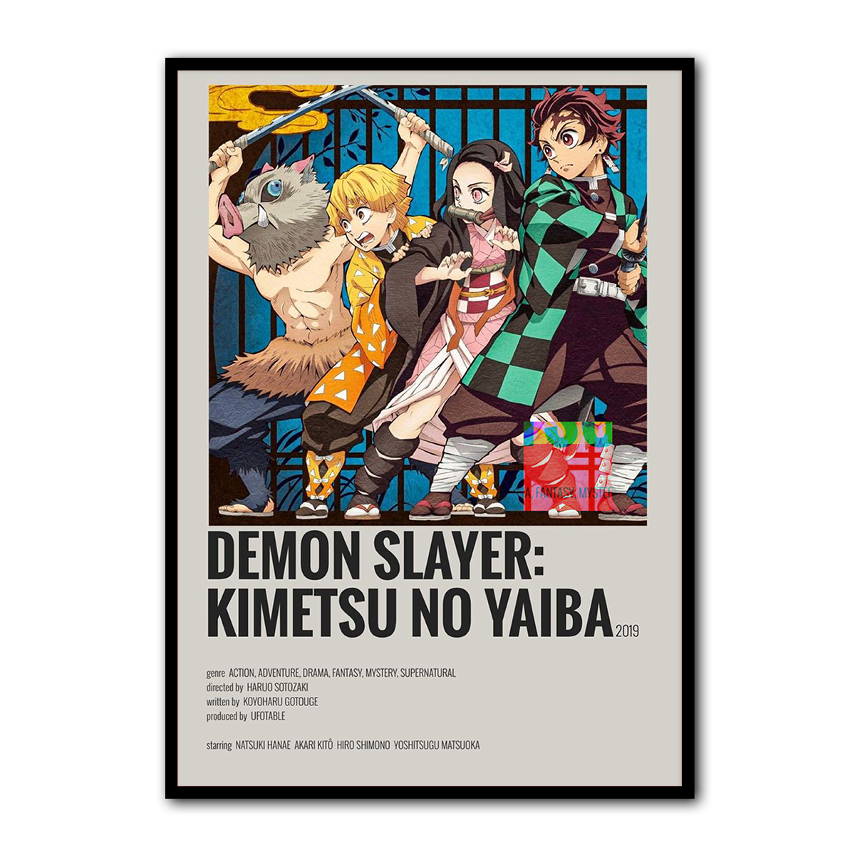 Kimetsu No Yaiba Metal  Wall Art