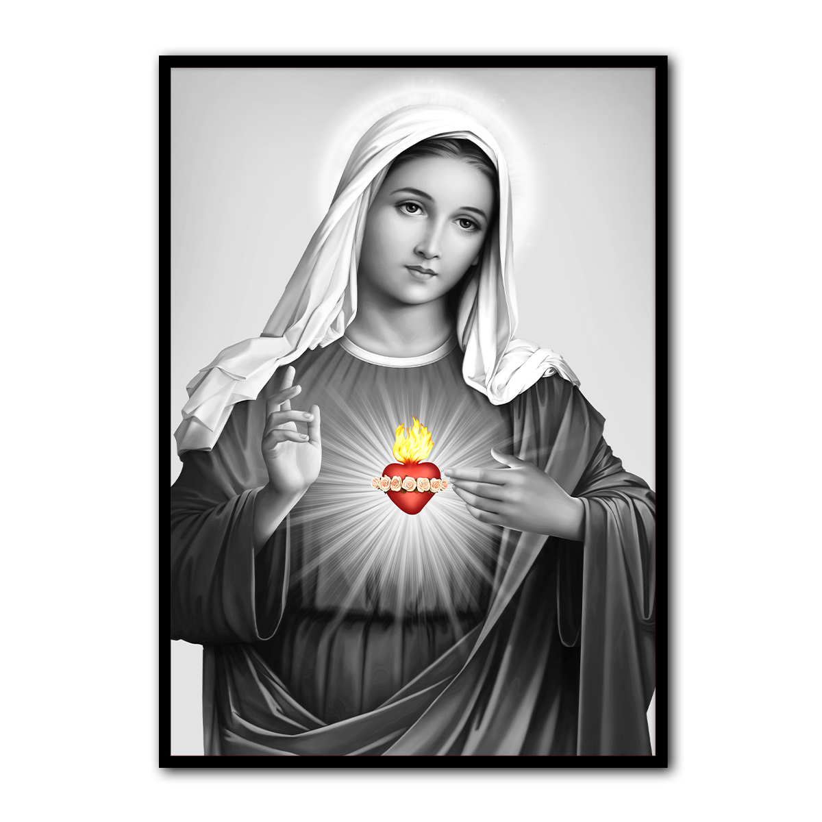 Immaculate Heart of Mary Metal Wall Art