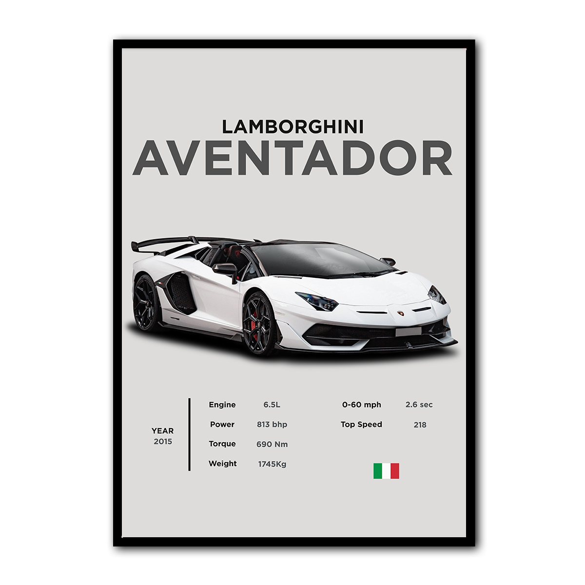 Lamborghini Aventador  Metal Wall Art