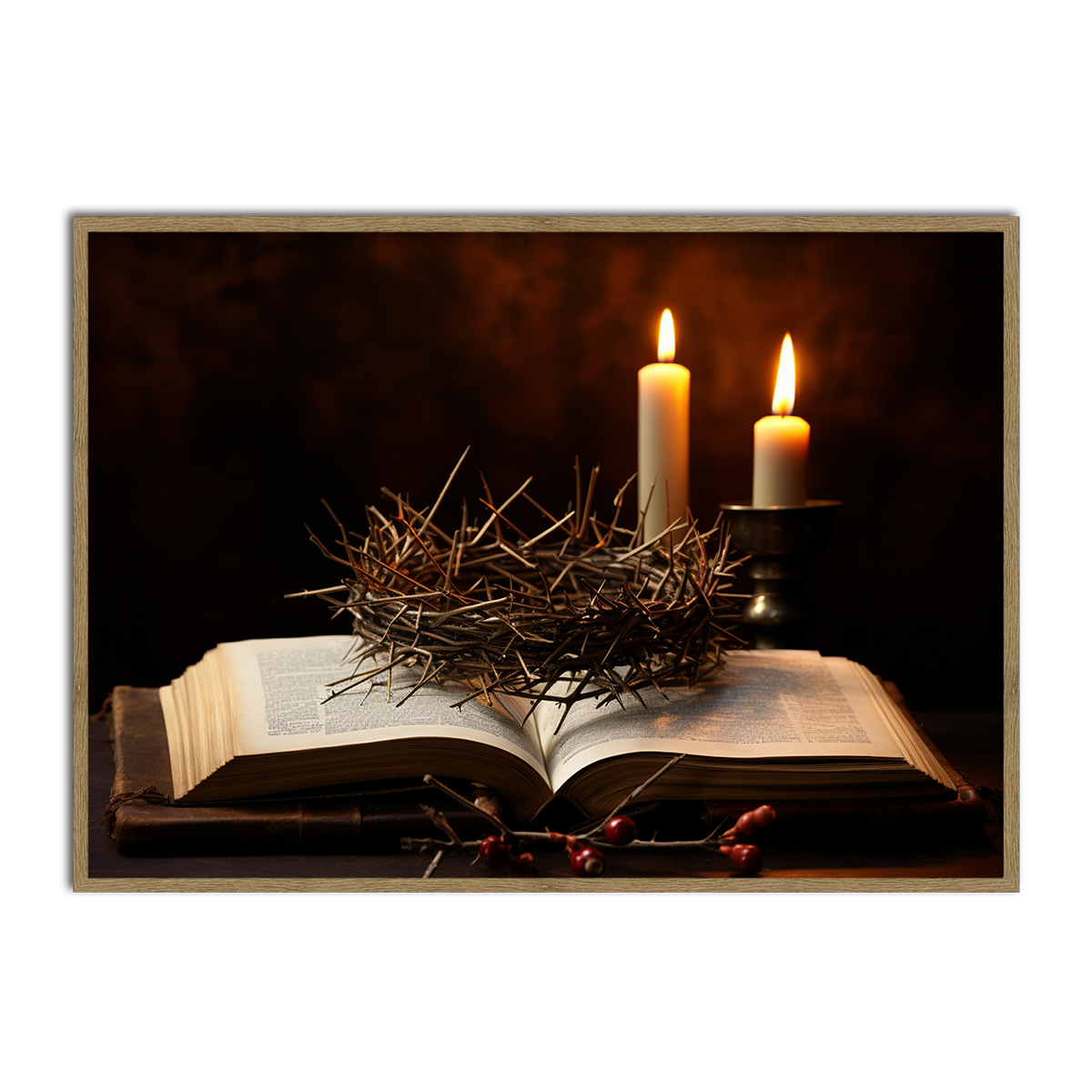 The Passion & the Word – Crown of Thorns HD Metal Wall Art