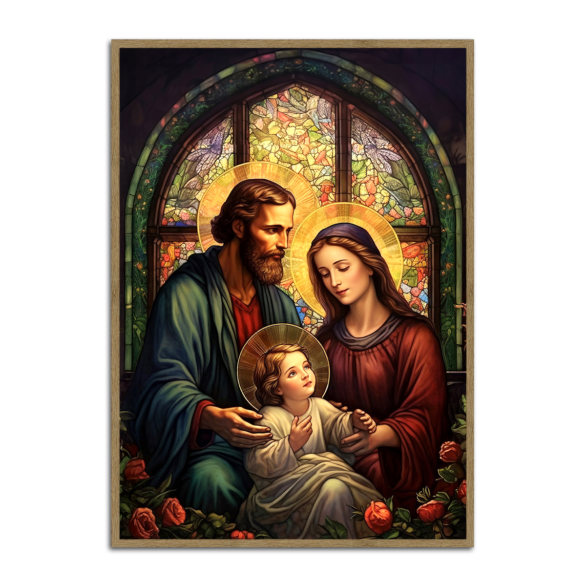 Sacred Family of Nazareth – Holy Family HD Metal Christian  Wall Art