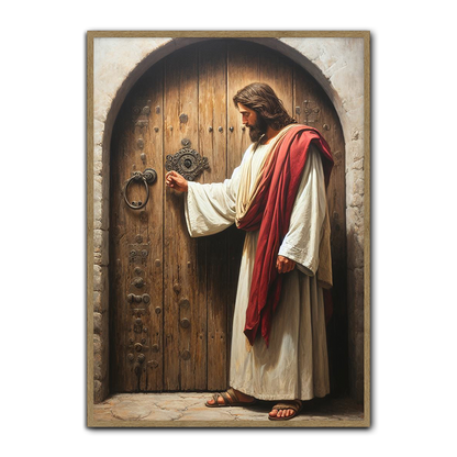 Jesus at the Door HD Metal Wall Art