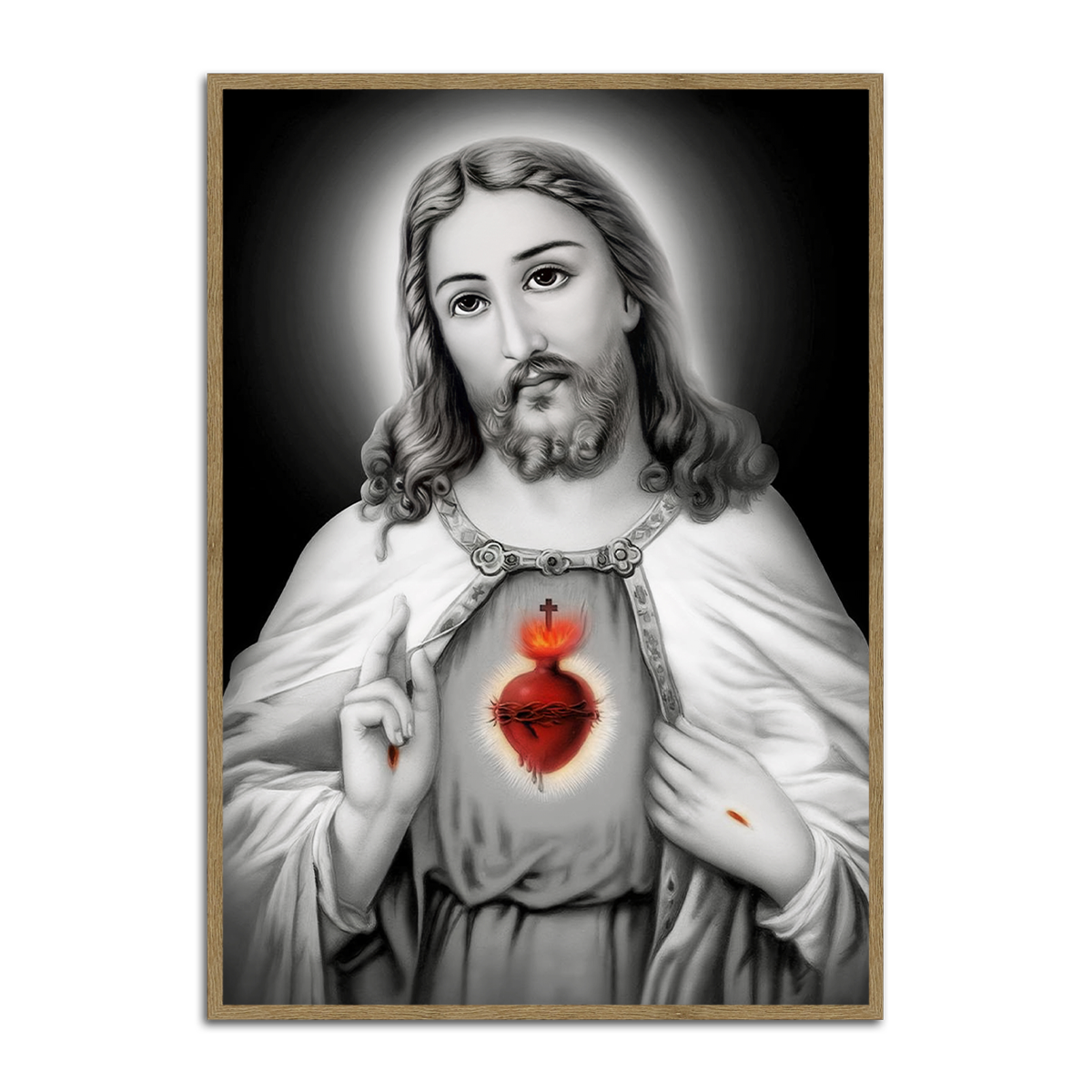 Divine Mercy – Jesus Sacred Heart Metal  Wall Art