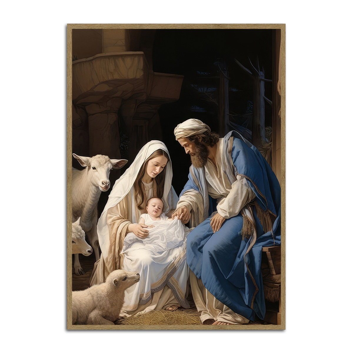 Holy Night – Nativity of Christ Metal  Wall Art