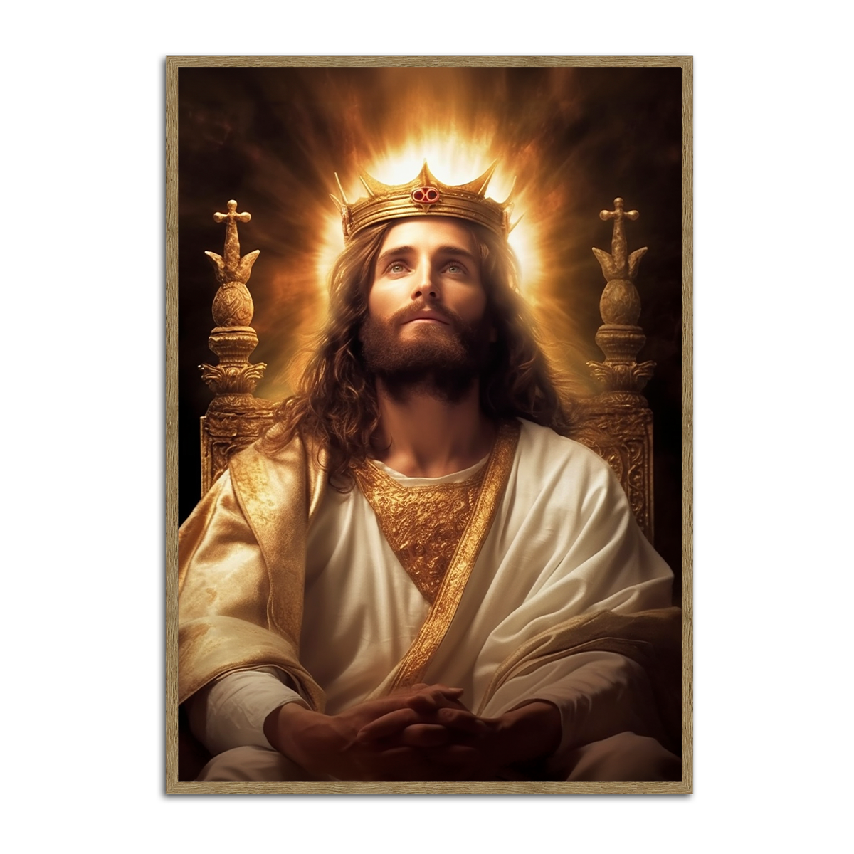 King of Kings – Jesus HD Metal Christian Wall Art