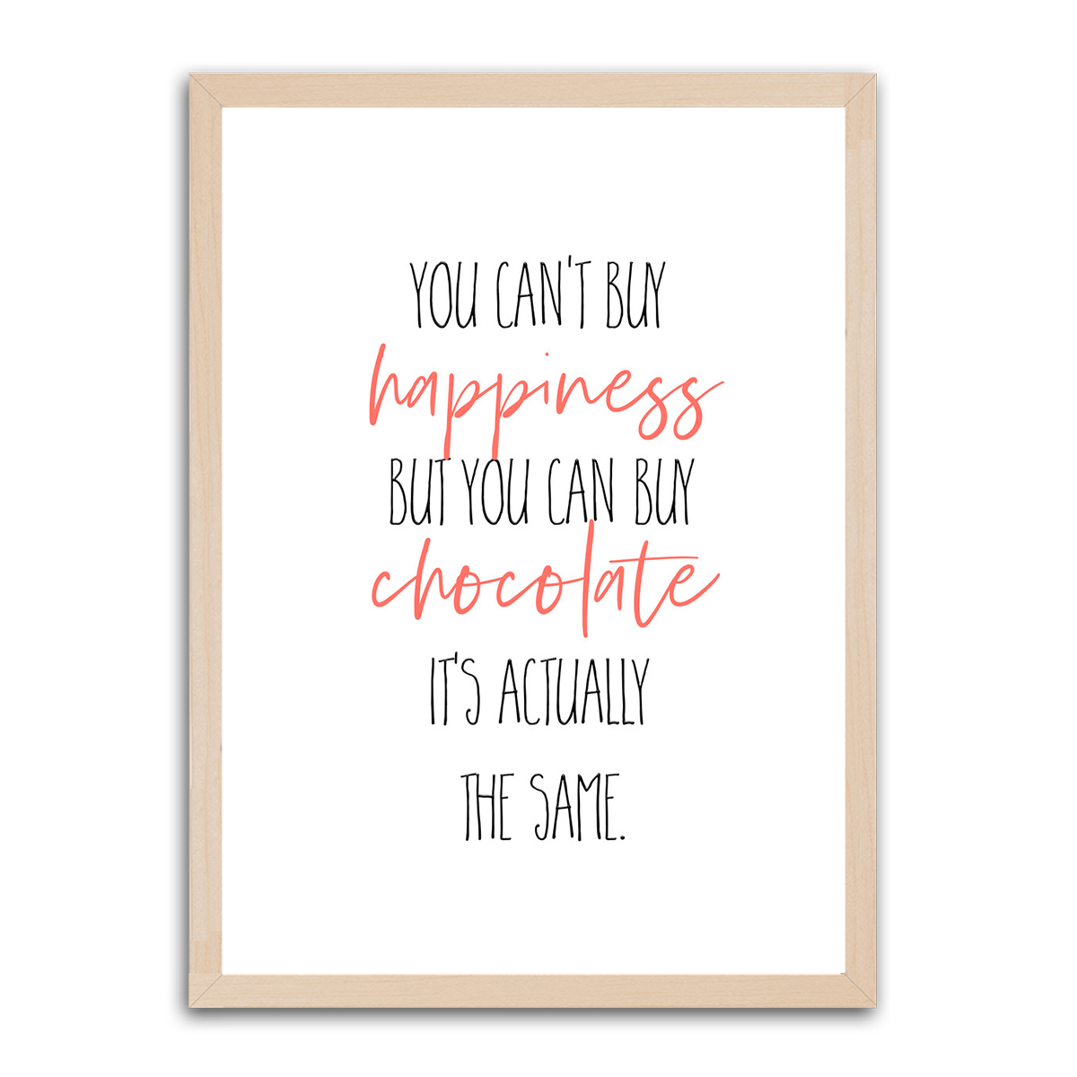 You Cant Buy Happiness HD Metal Wall Art