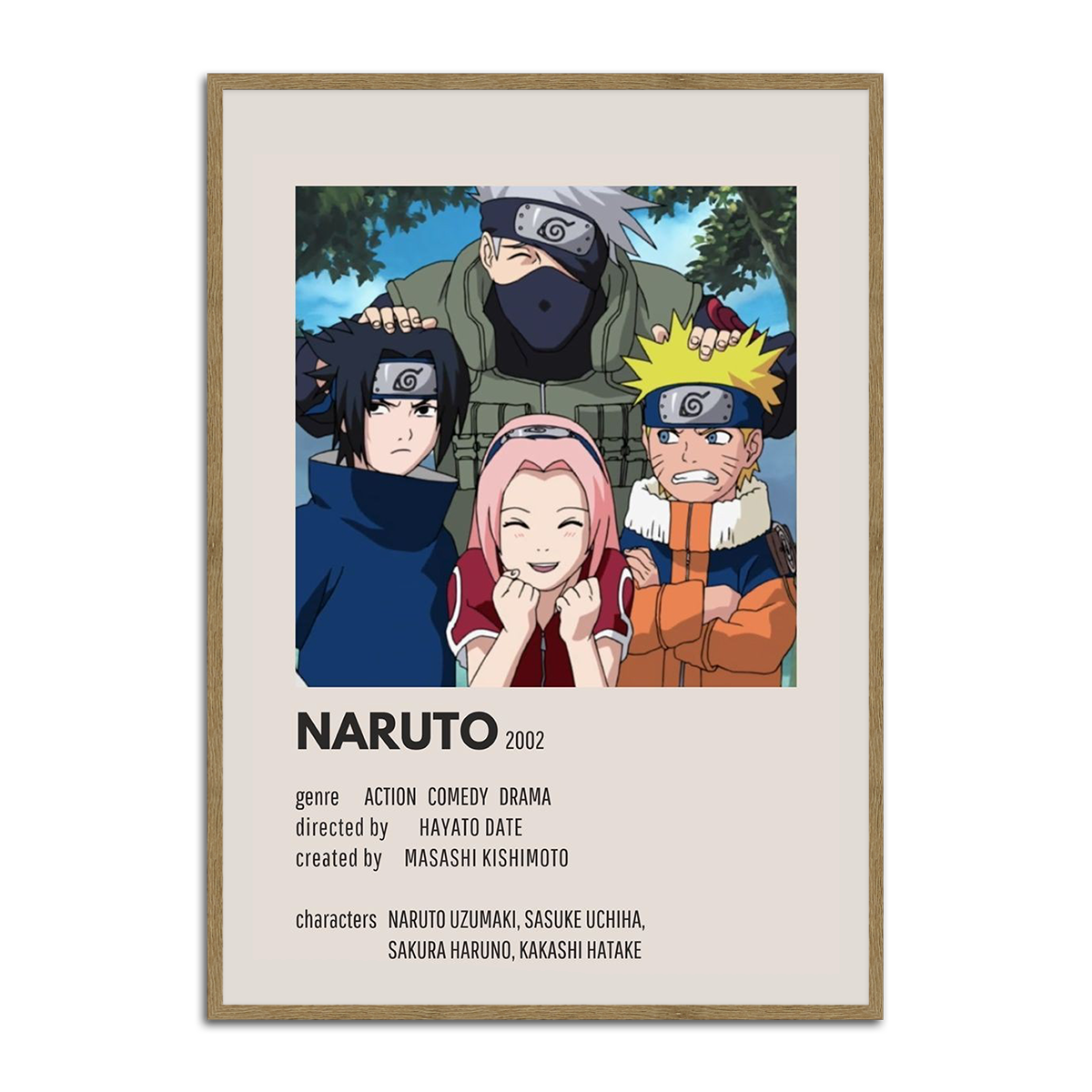 Naruto Uzumaki & Friends Metal Wall Art