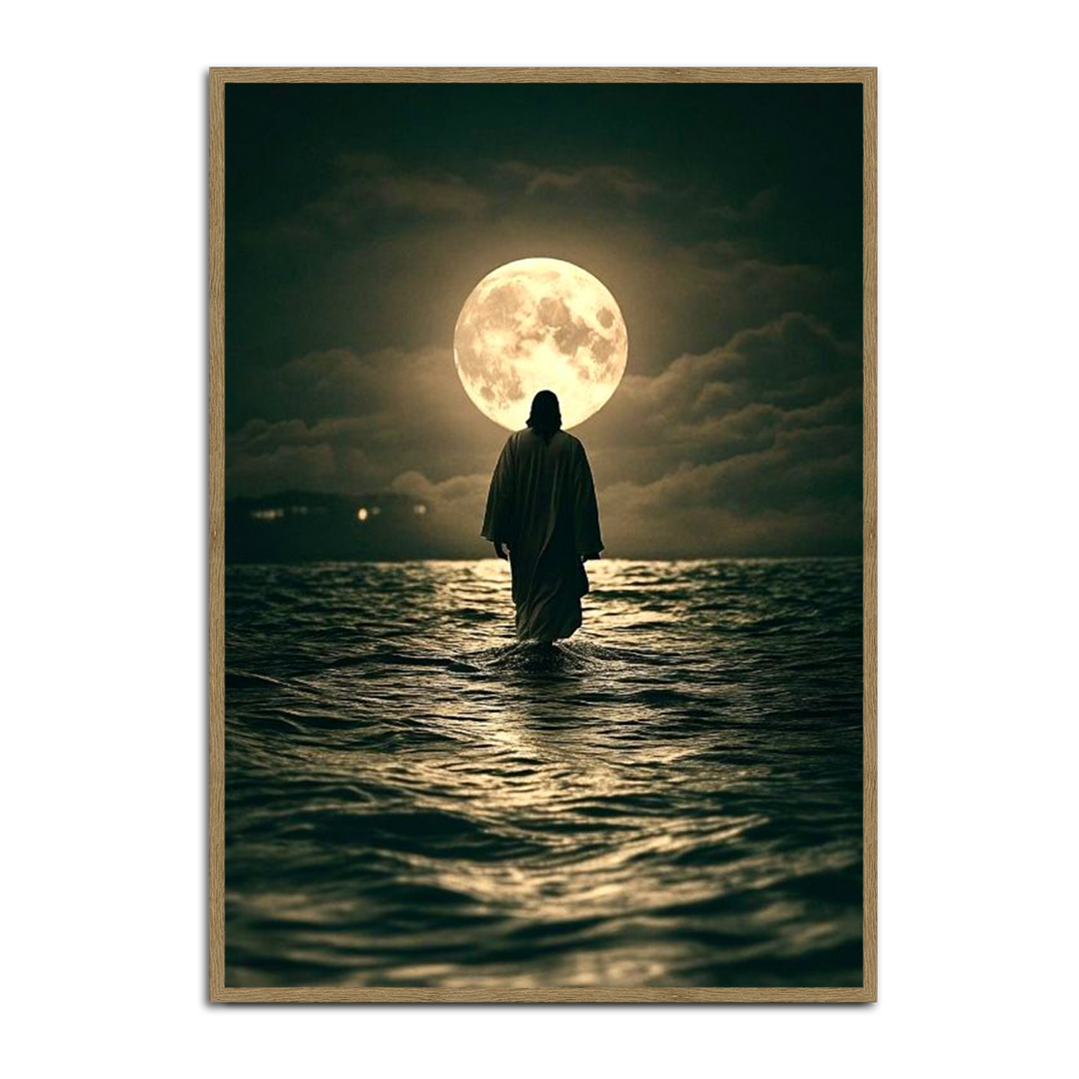 “Walk by Faith” – Jesus Walking on Water Christian Metal  Wall Art