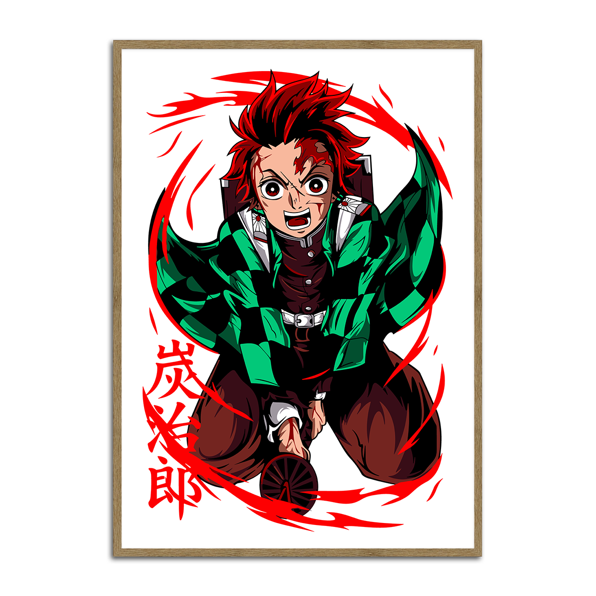 Tanjiro Demon Slayer  Metal Wall Art