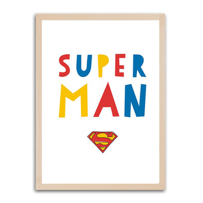 Super MAN HD Metal Wall Art