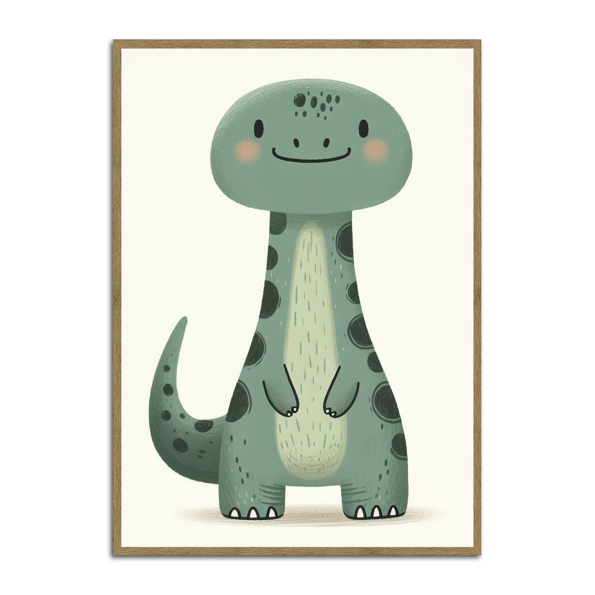 Cute Dinosaur Nursery  Metal Wall Art