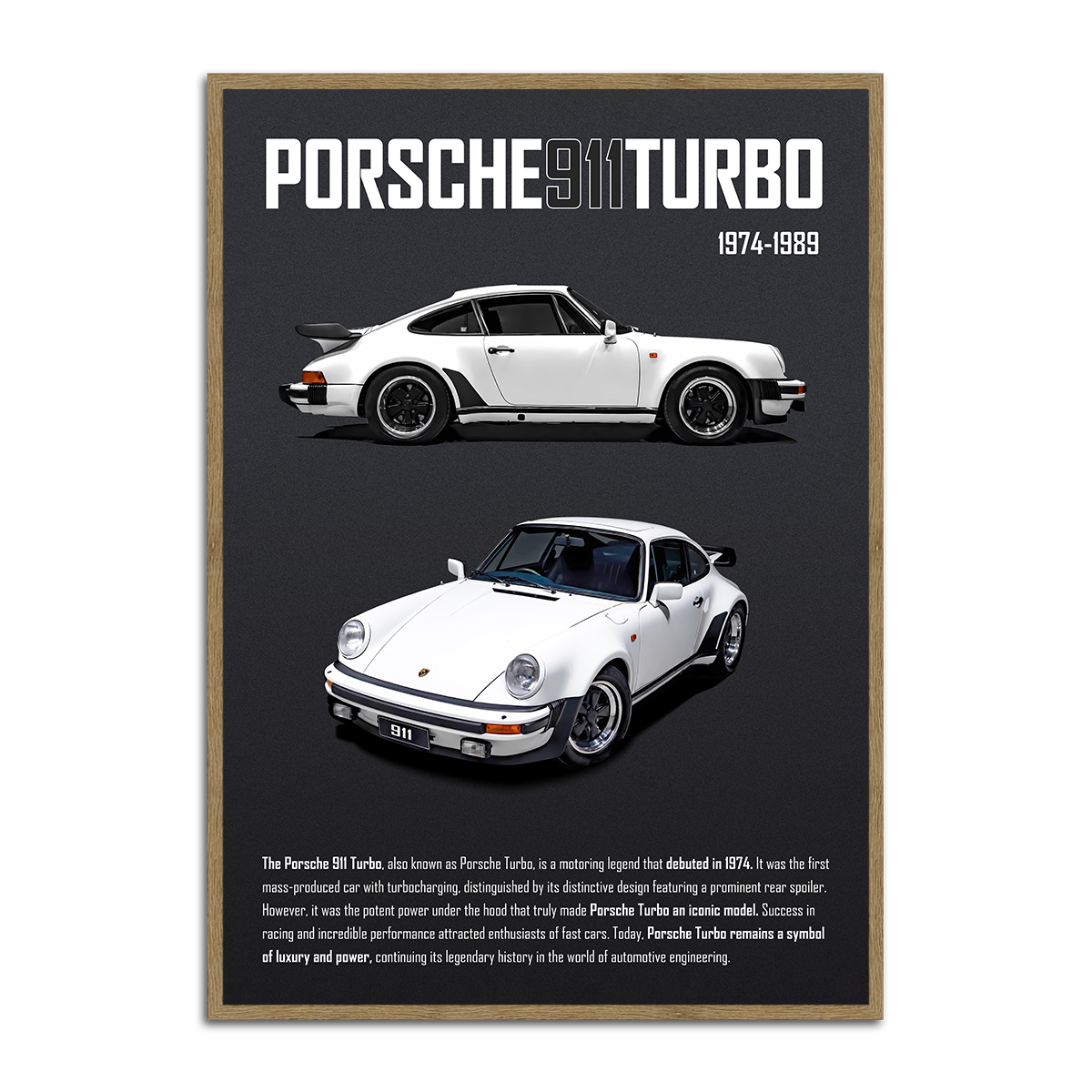 Porsche Turbo Legacy Metal Wall Art