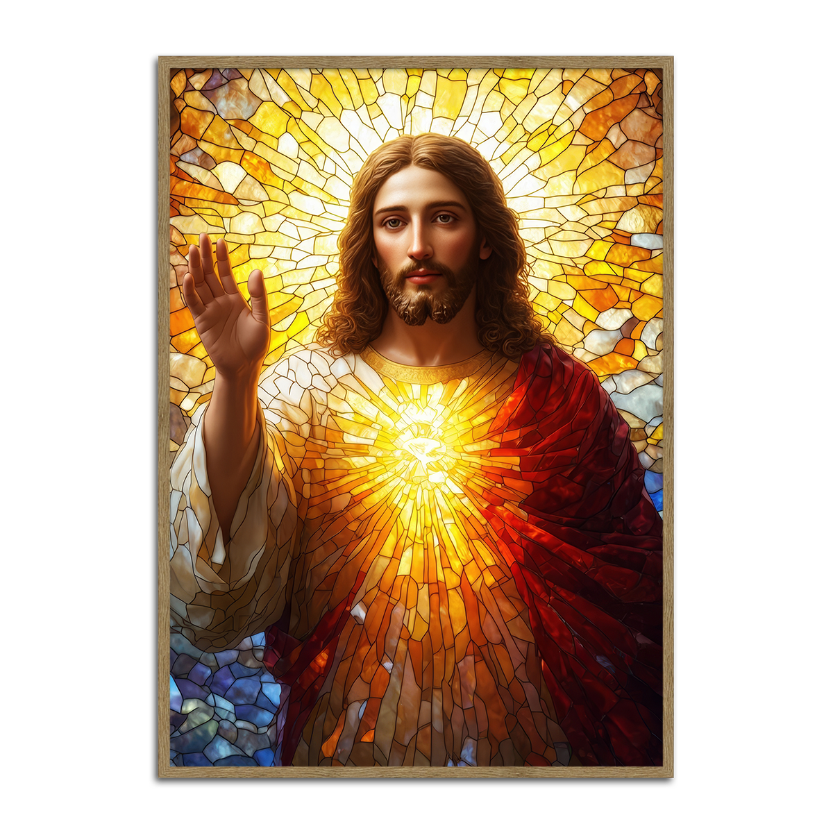 Light of the World – Jesus  Metal Wall Art