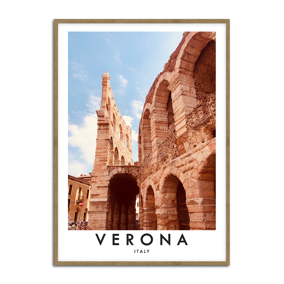 Historic Verona Architecture  Metal Wall Art