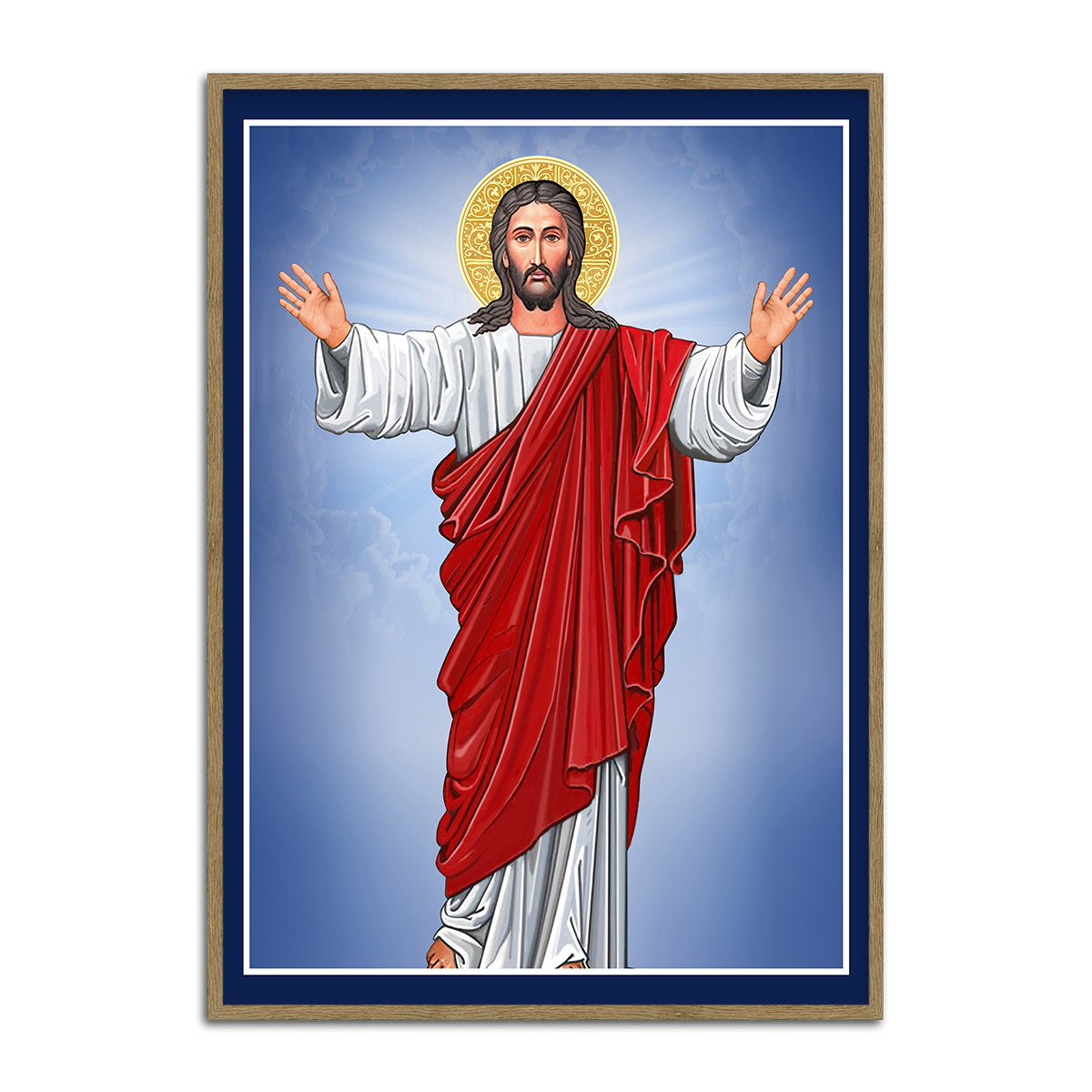 Christ the Redeemer – Modern Christian Metal Wall Art