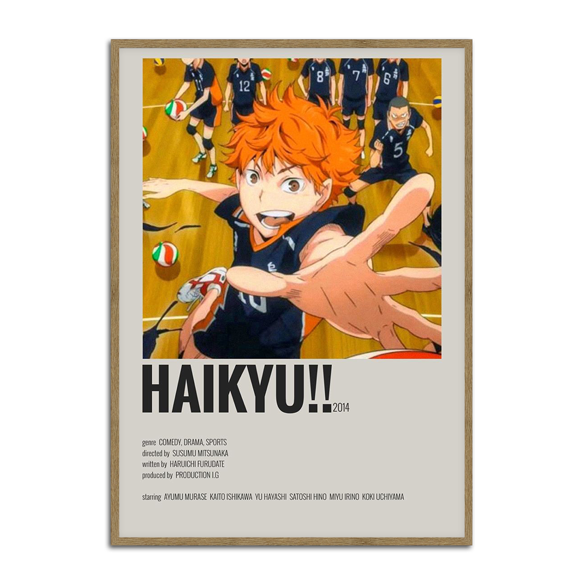 Haikyuu!! Volleyball Team Metal Wall Art