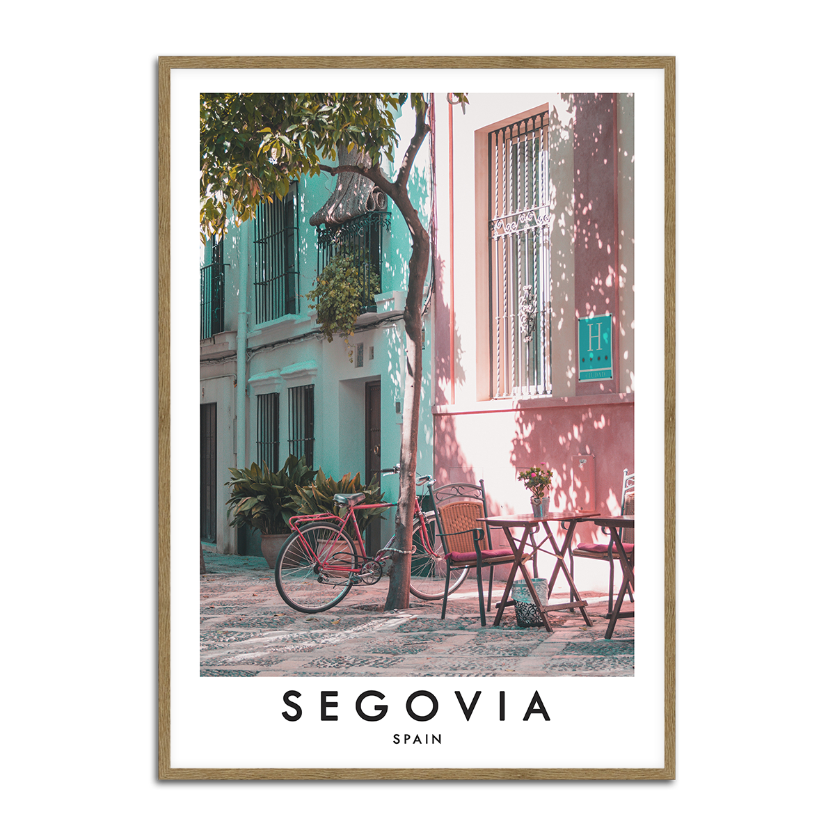 Segovia Spain Metal Wall Art Print