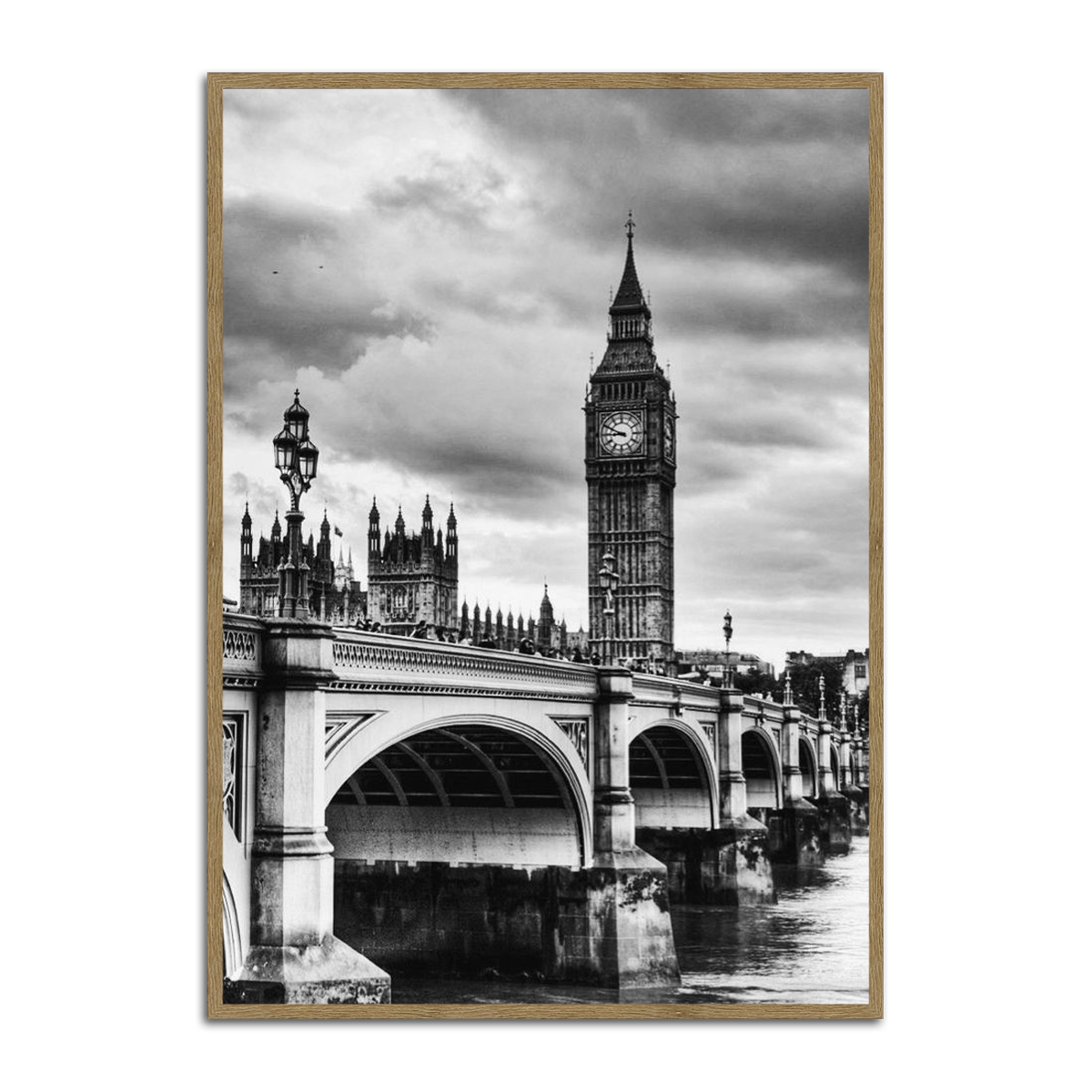 “Timeless London Bridge” – Black & White City  Metal Wall Art