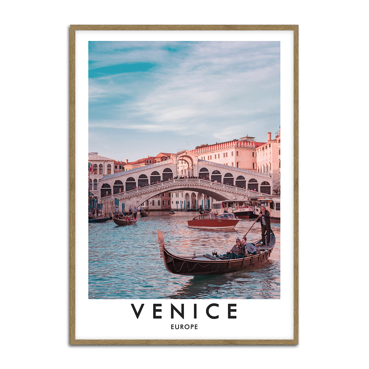 Romantic Venice Canal Metal Wall Art
