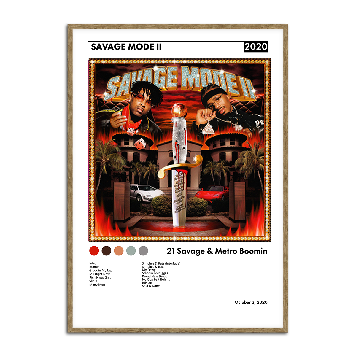 Savage Mode 2 Metal Wall Art