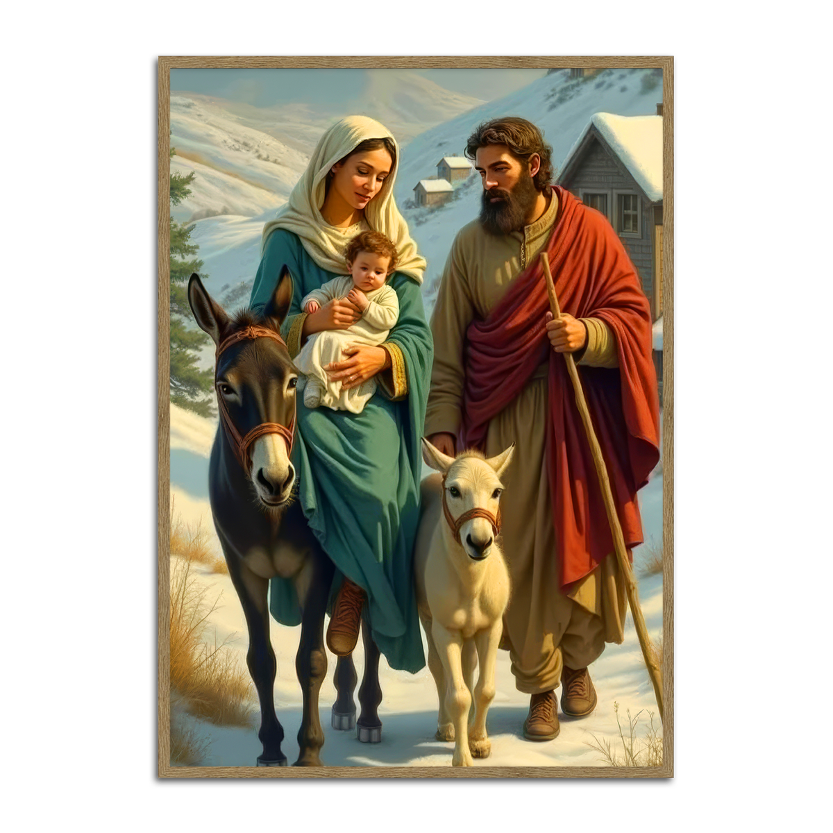 The Journey of Faith – Holy Family Metal  Wall Art