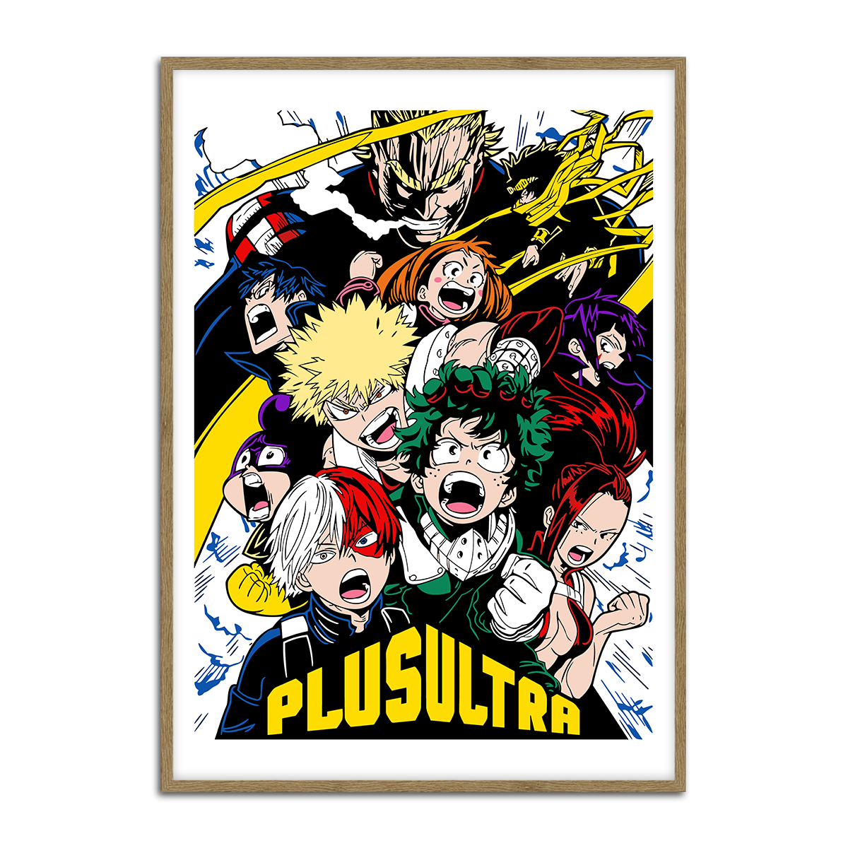 Plus Ultra Hero Squad Metal Wall Print
