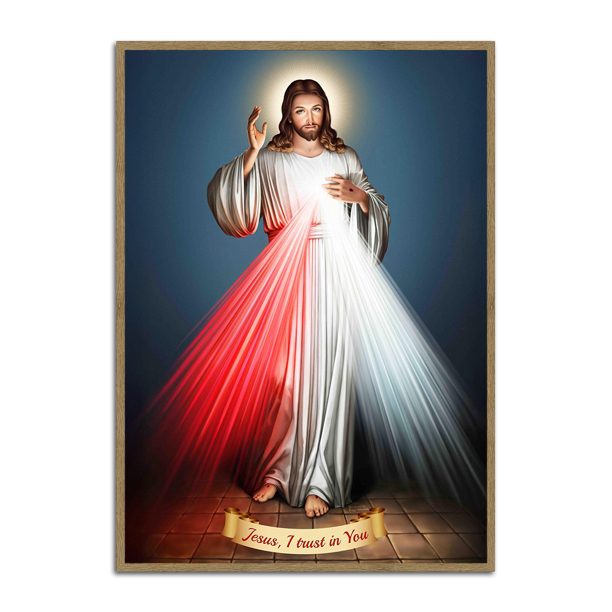 Divine Mercy of Jesus – HD Metal Wall Art