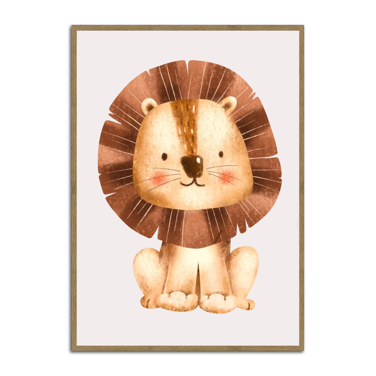 Brave Little Lion Kids Wall Art – HD Metal Print