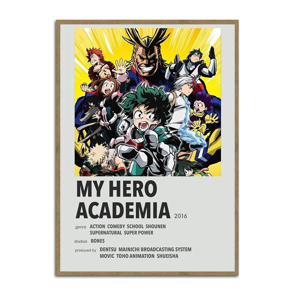 “Plus Ultra” My Hero Academia Metal Wall Art