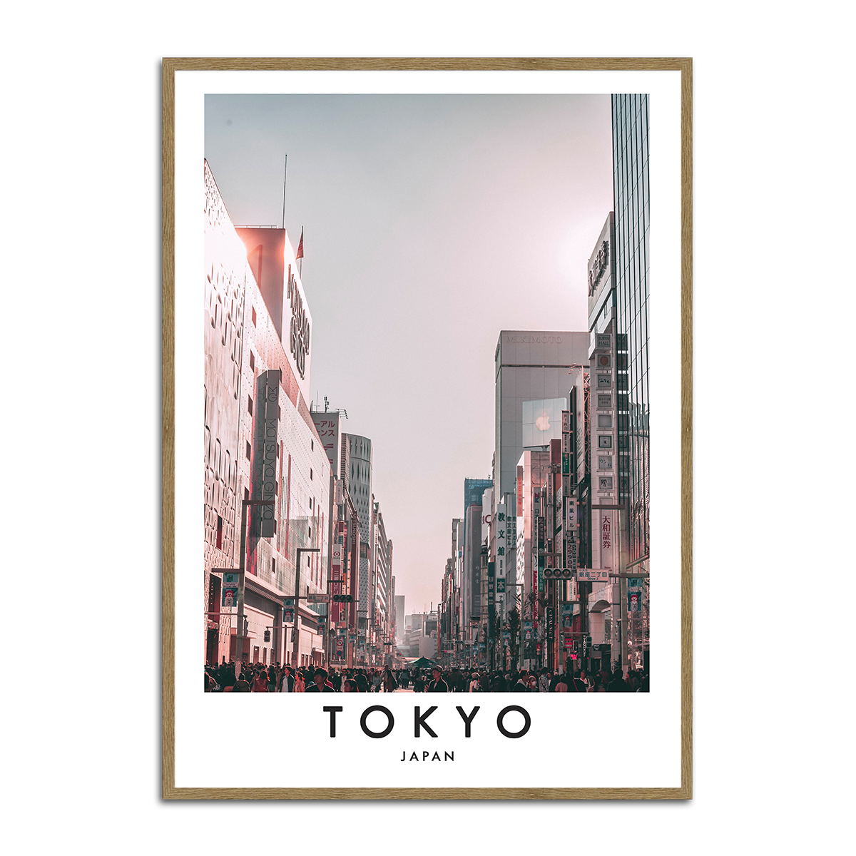 Modern Tokyo Cityscape  Metal Wall Art