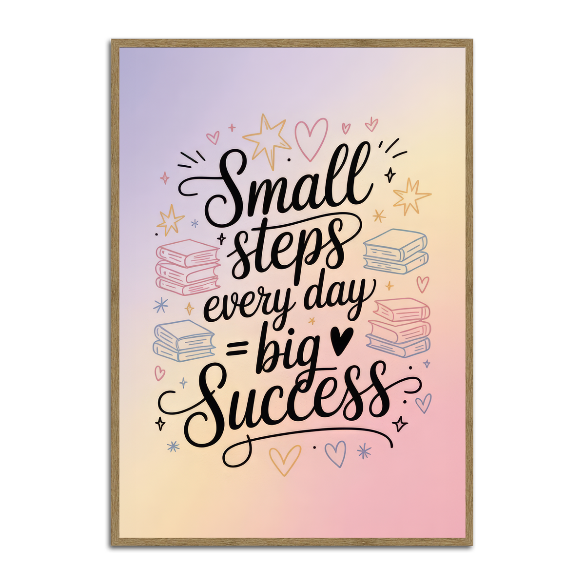Small Steps Big Success – Motivational Quote Metal Wall Art