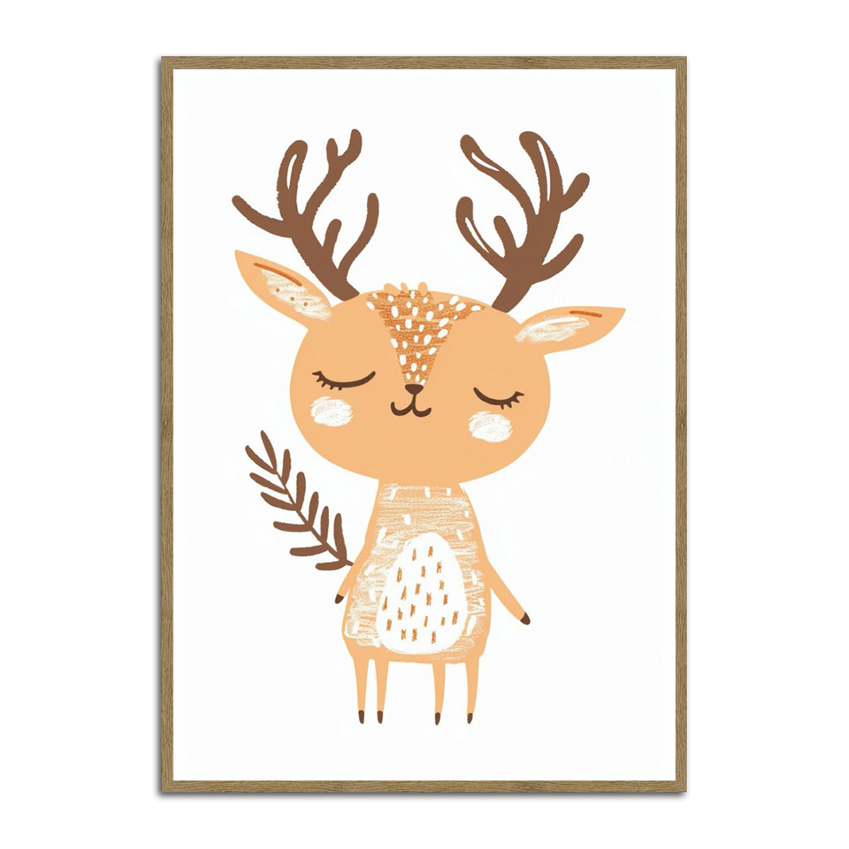 Dreamy Deer Kids  Metal Wall Art