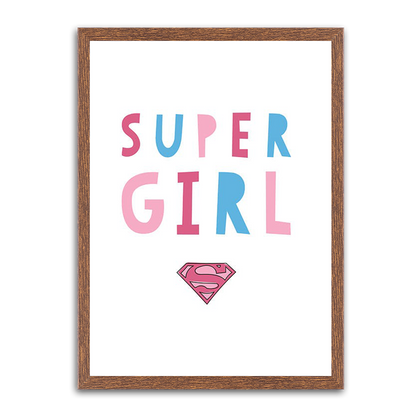 Super girl HD Metal Wall Art