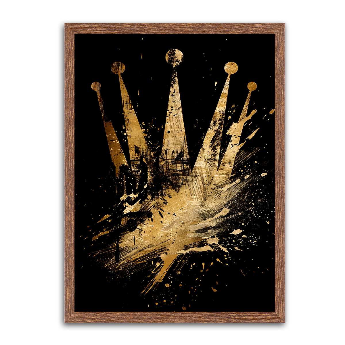 Regal Majesty: Crown HD Metal Wall Art