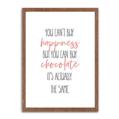 You Cant Buy Happiness HD Metal Wall Art