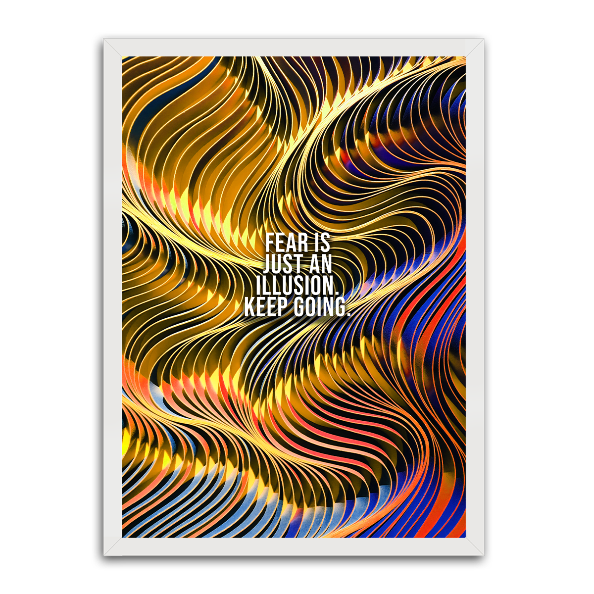 FEAR IS JUST AN ILLUSION 222 HD Metal Wall Art