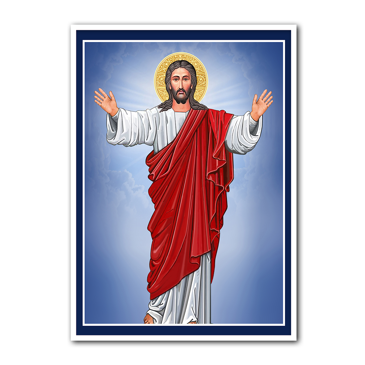 Christ the Redeemer – Modern Christian Metal Wall Art