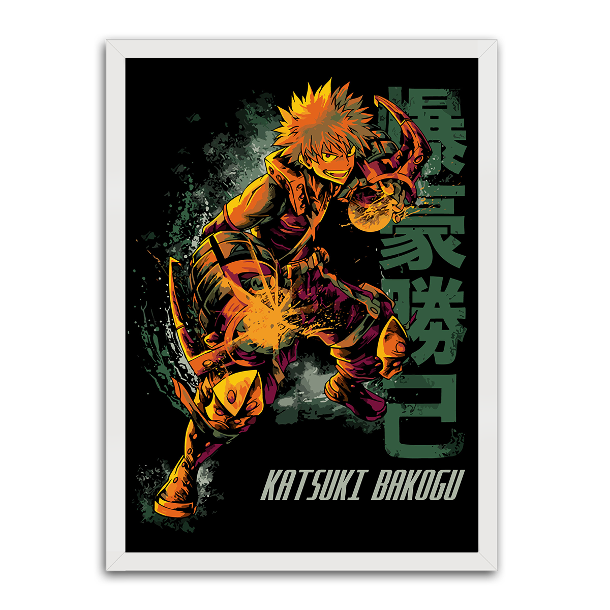 Katsuki Bakugo : HD Metal Wall Art