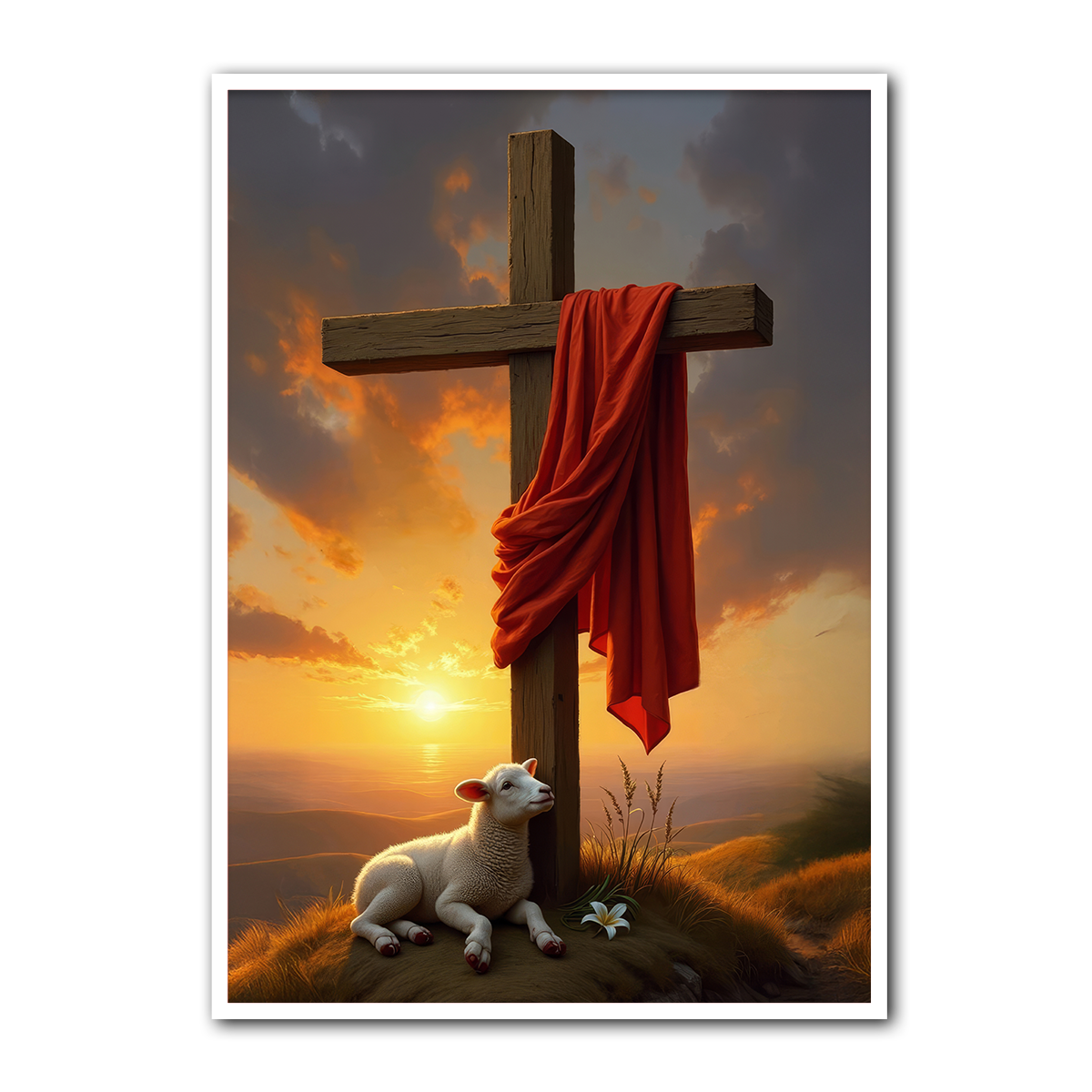 “Symbol of Sacrifice” – Inspirational Christian Metal Wall Art