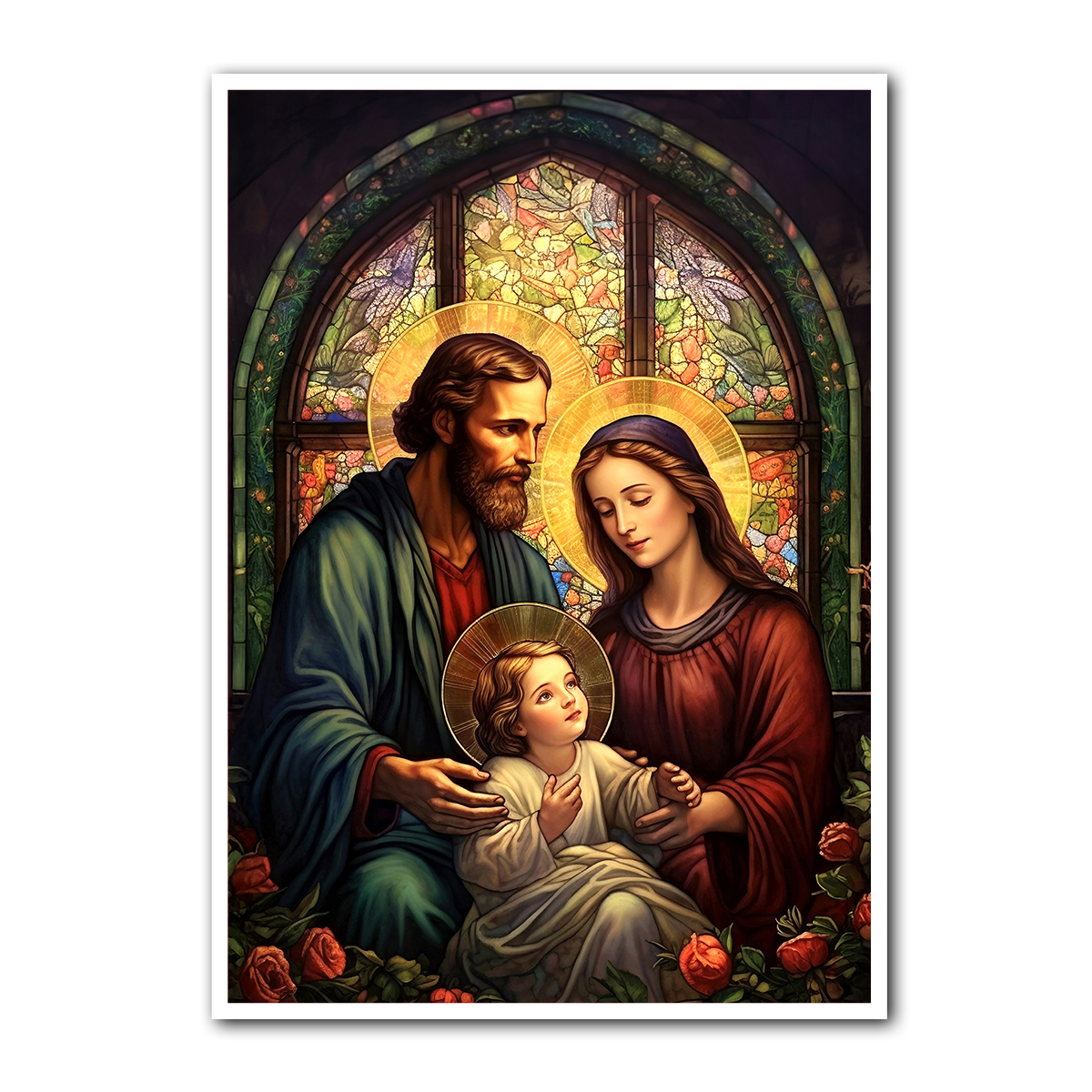 Sacred Family of Nazareth – Holy Family HD Metal Christian  Wall Art