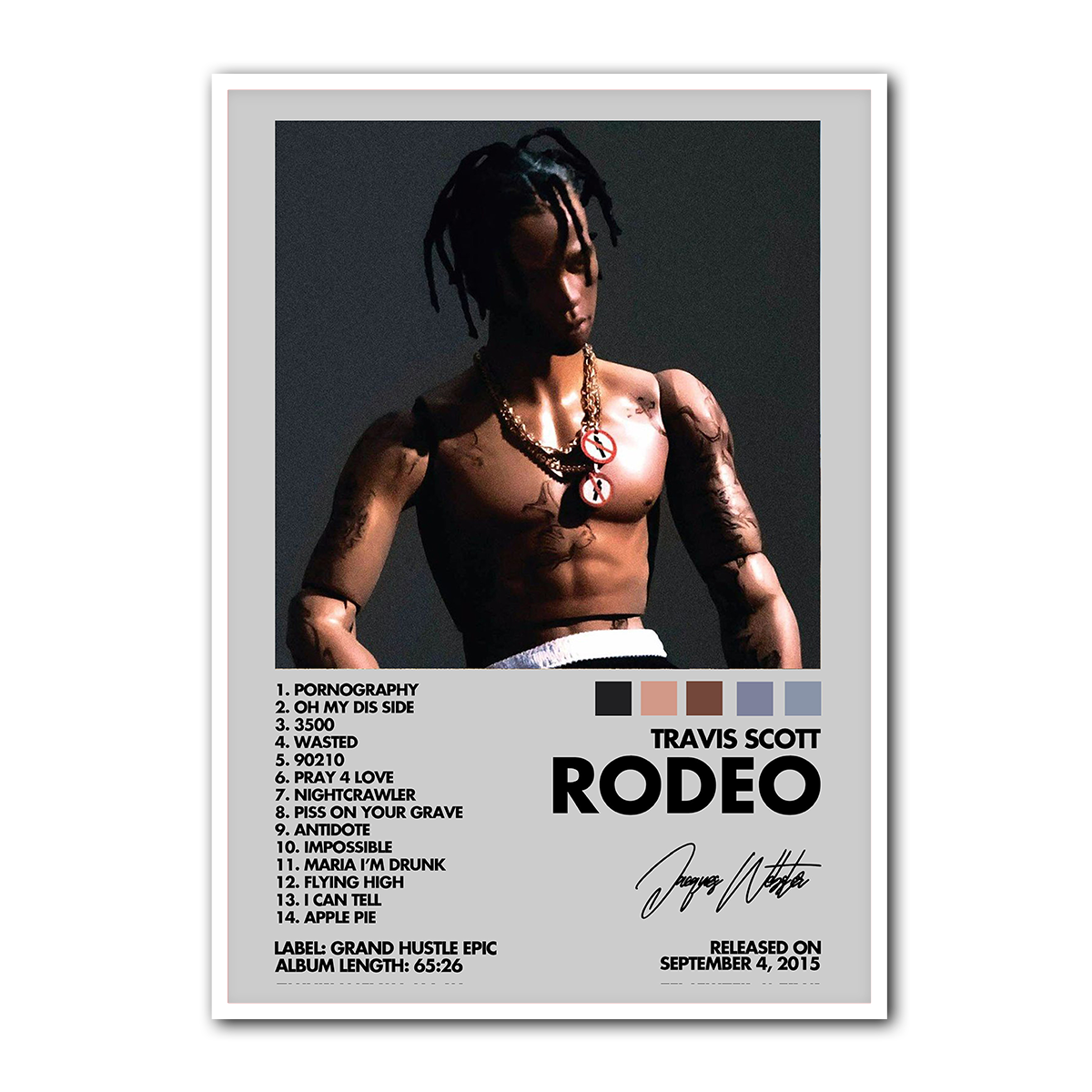 RODEO by Travis Scott Metal Wall Art