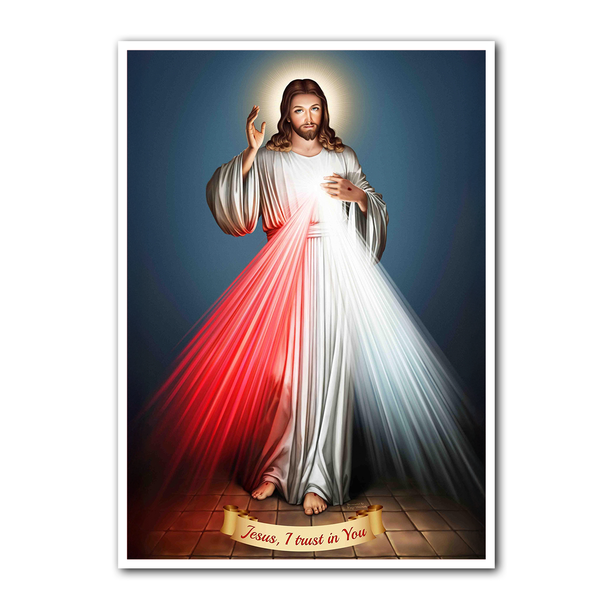 Divine Mercy of Jesus – HD Metal Wall Art