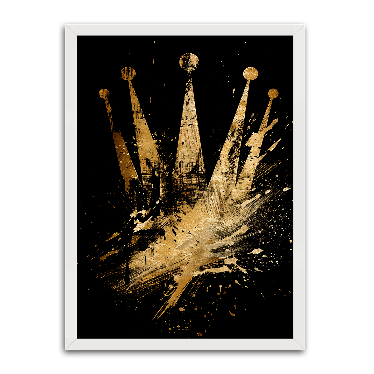 Regal Majesty: Crown HD Metal Wall Art