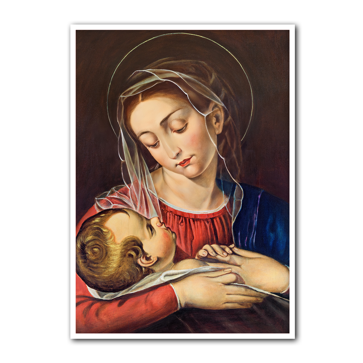Mother Mary And Baby Jesus 4 HD Metal Wall Art