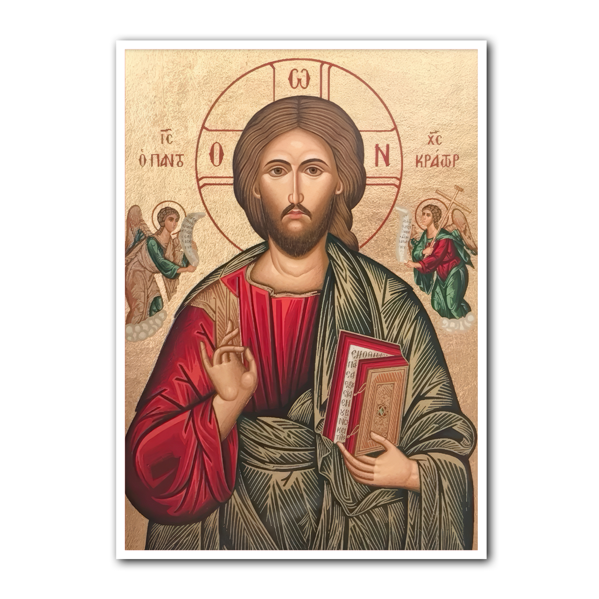 Christ the Teacher – Iconic Jesus Metal  Wall Art