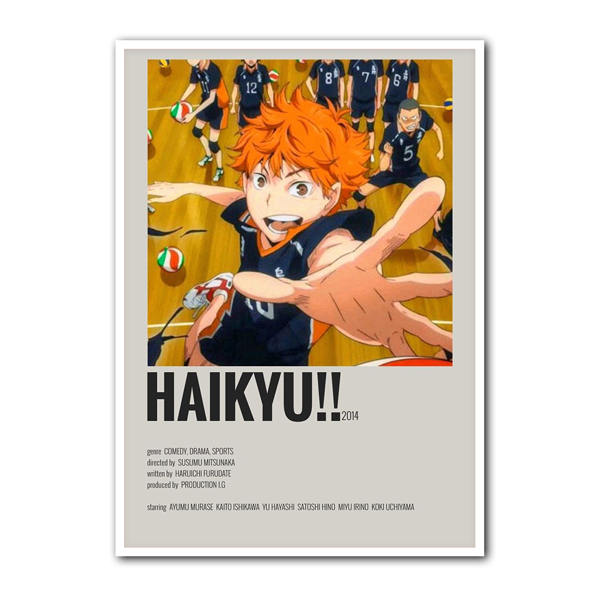 Haikyuu!! Volleyball Team Metal Wall Art